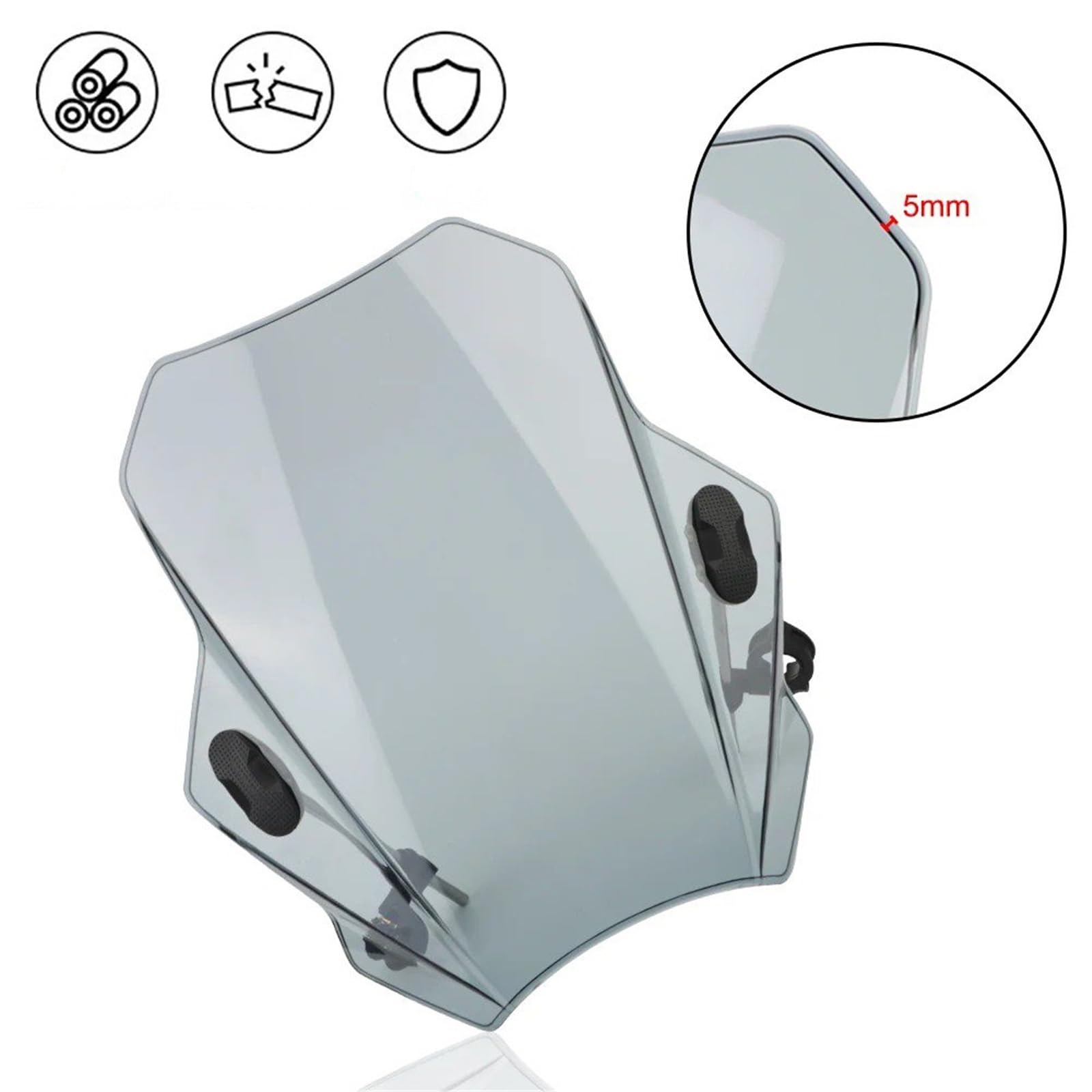 Parabrezza Moto Per CBR600RR Per CB1000R Per GXSR 600 750 Parabrezza Coperture Parabrezza Regolabile Parabrezza Moto Parabrezza Moto Spoiler(Transparent)
