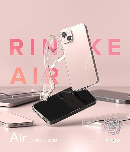 Miniatura 9 de Ringke Compatible con iPhone 13, Air Soft Transparente TPU a prueba de golpes, flexible, ligera, delgada funda para teléfono - Transparente