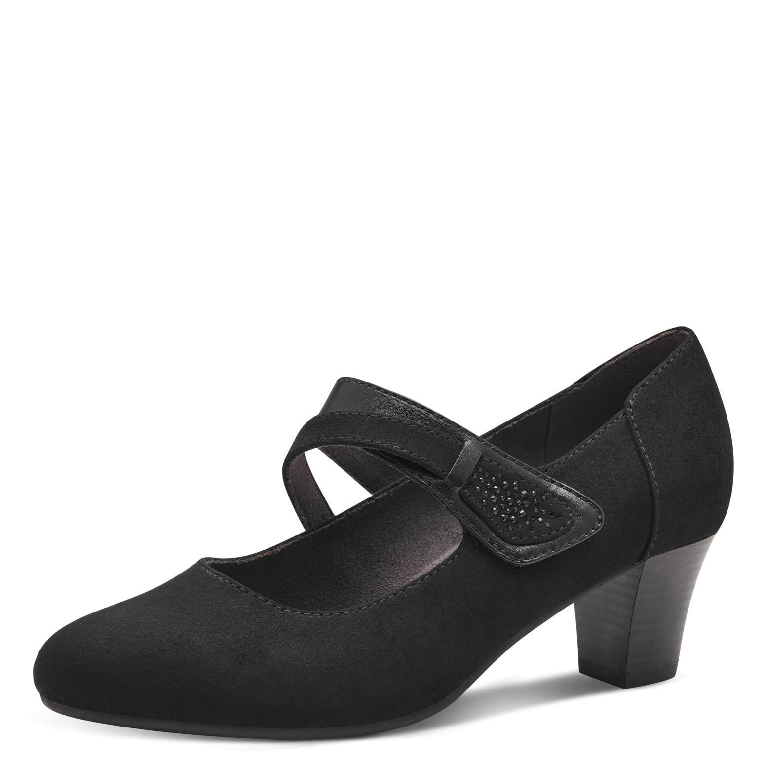 Jana Women’s Mary Jane Pumps Vegan, Black, 6,5 UK