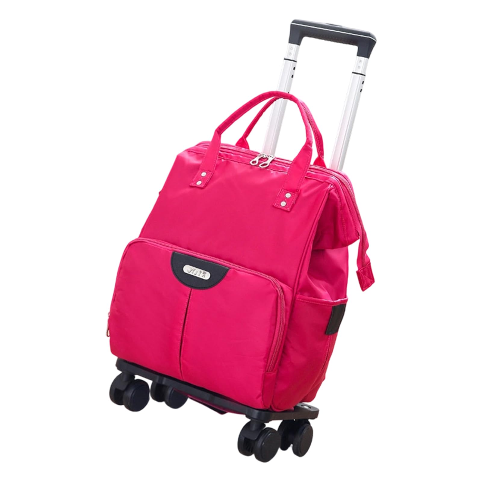 Bolsa con Ruedas para Mochila para Hombre Mujeres Mochila de Trabajo Bolsa Roller para Viajes Profesionales Negocios Viajes，Magenta：Mediano