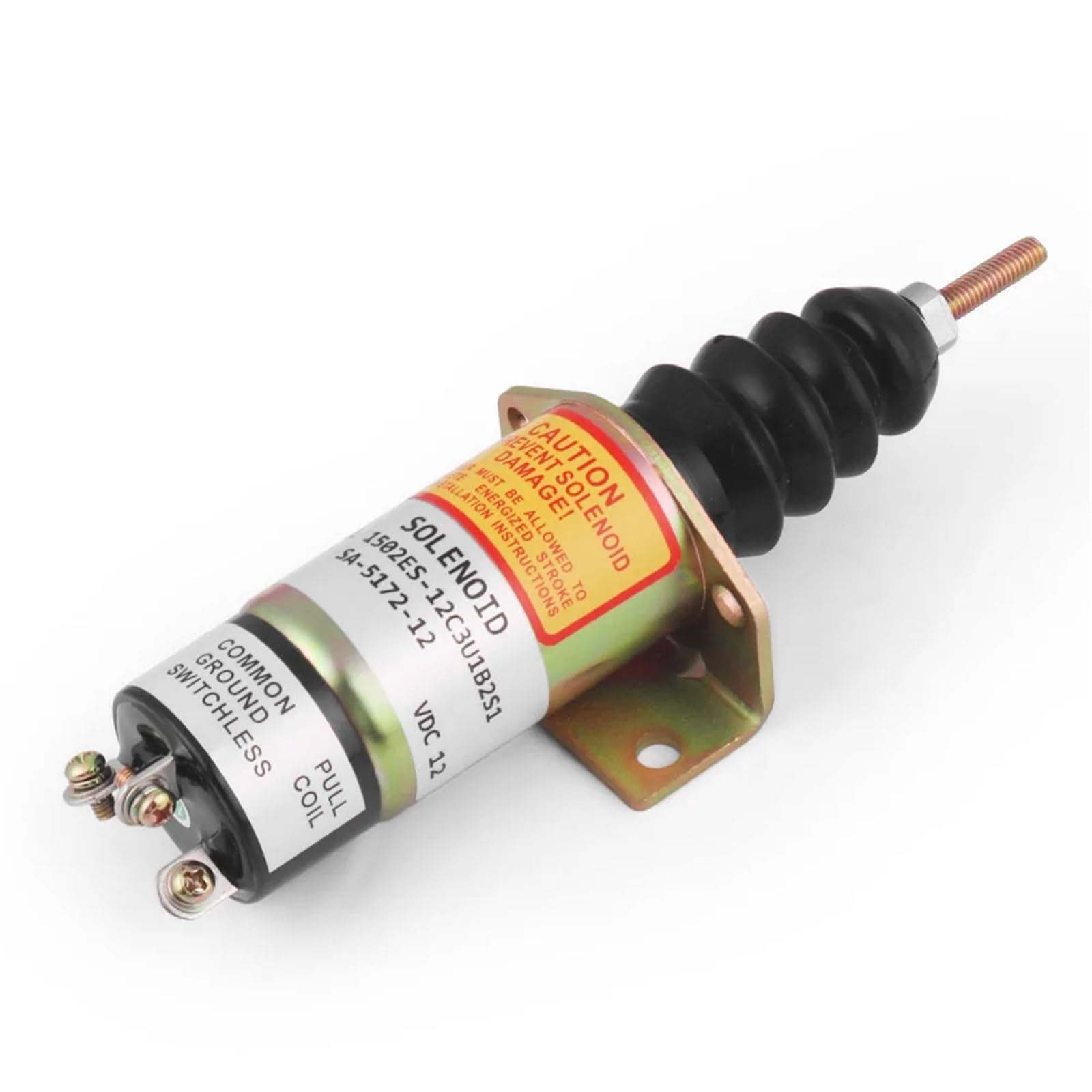 Solenoide de corte de combustible Solenoide de control del acelerador, válvula solenoide de corte de combustible de 12 V, 1502ES-12C3U1B2S1 SA-5172-12