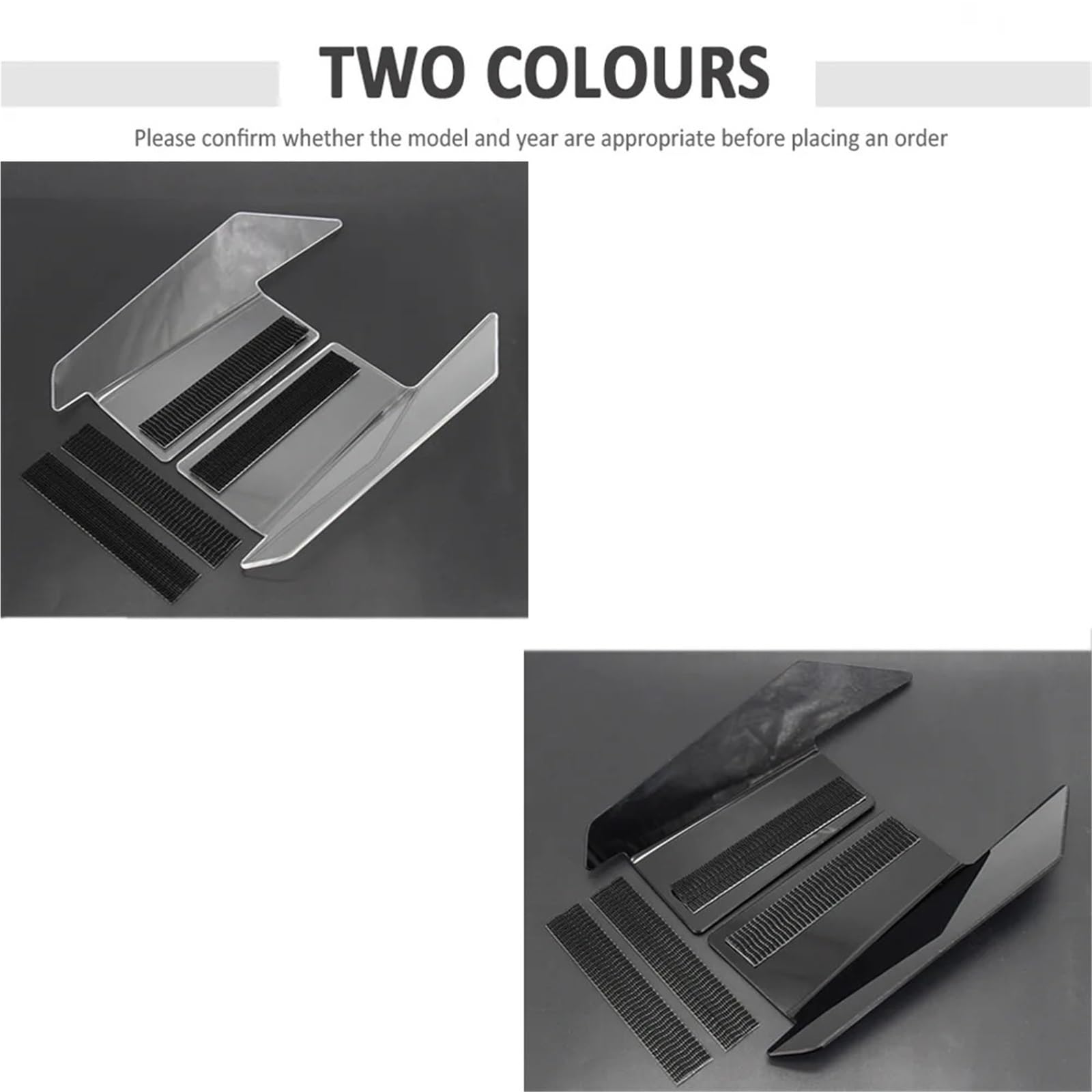 Front Bumper Splitter dachowy Pasuje do BMW F900XR F900 XR 2020 Deflektor wiatru Panele boczne szyby górnej Spoiler