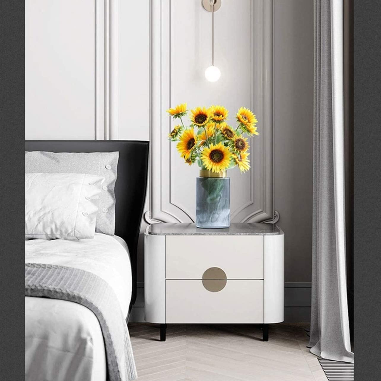 Künstliche Blumen Wunderschön Künstliche Blumen, Künstliche Sonnenblumen, Seidenstoff, Blumen, Künstliche Blumen, Blumenstrauß, Vasen-Set Künstliche Blumen wie Echt