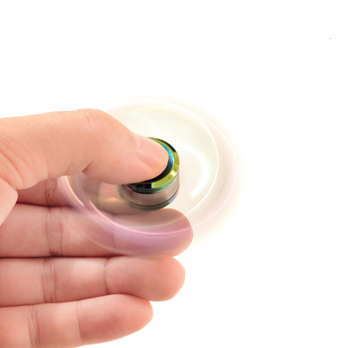 Amazon | 指スピナー ハンドスピナー 貝殻の虹色 水滴状 Hand Spinner