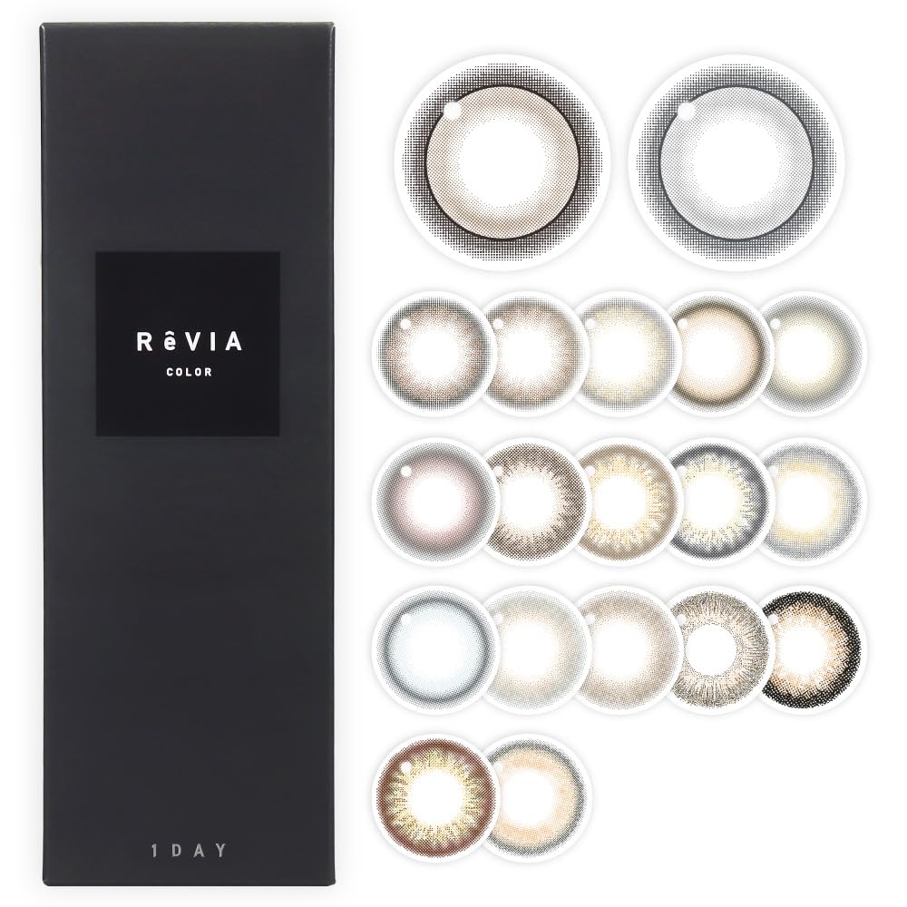 Amazon | 【ReVIA公式店】 カラコン ReVIA 1day COLOR 【10枚入り