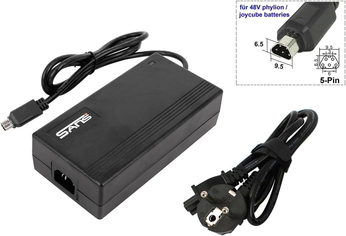 PowerSmart® Chargeur 2 A pour batteries Phylion 48 V Fischer E-MTB EM 1724.1, E-MTB EM 1726.1, E-MTB MONTIS 2.0