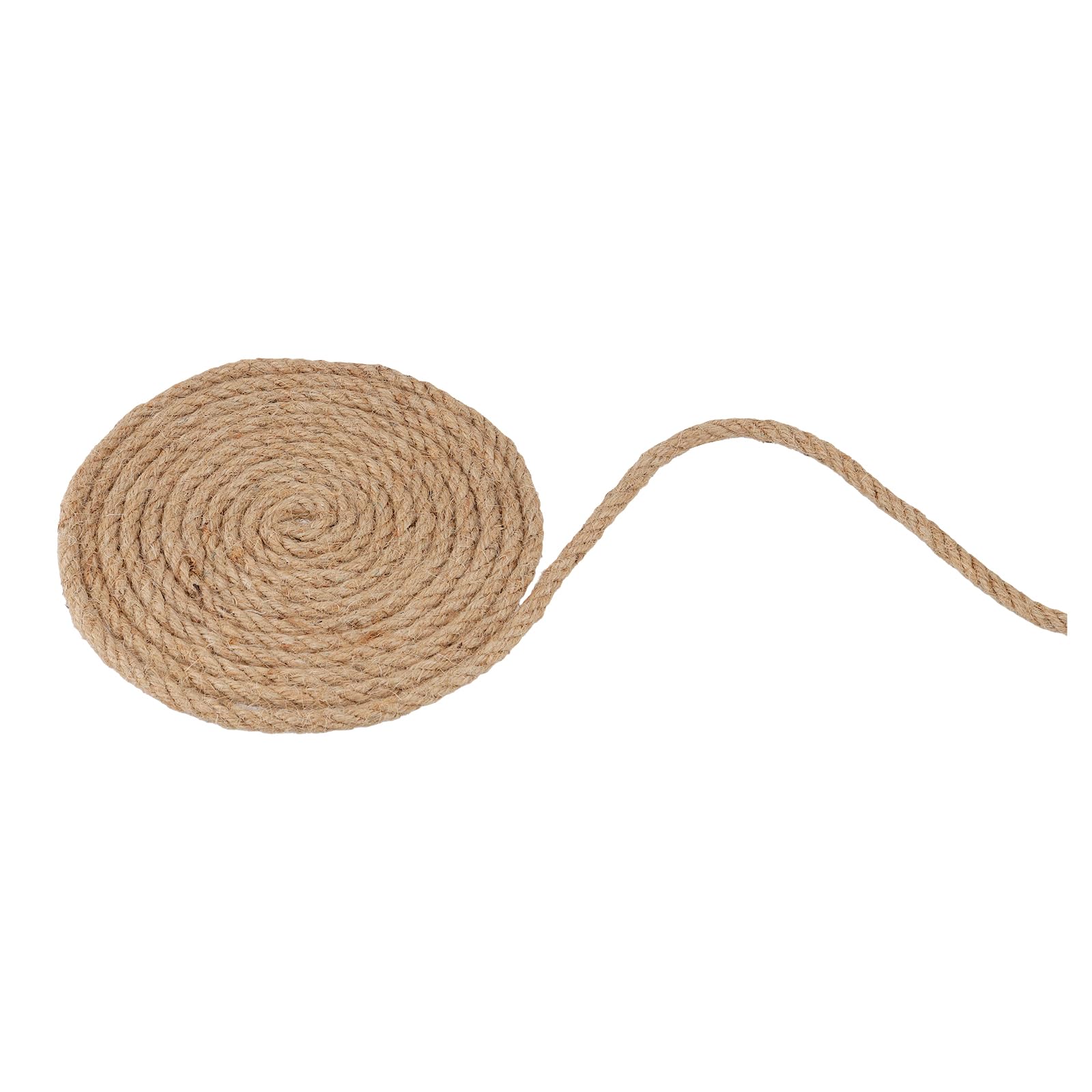 SINJEUN Corde de Jute Naturelle 10mm x 50m - Ficelle Jute pour Jardin, Décoration, Artisanat, Macramé, Arbre à Chat, Emballage Cadeau