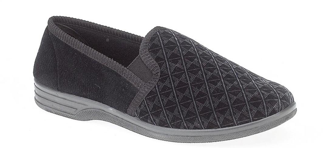 LJ&R Footwear Men's Slippers Austin Wide Fitting