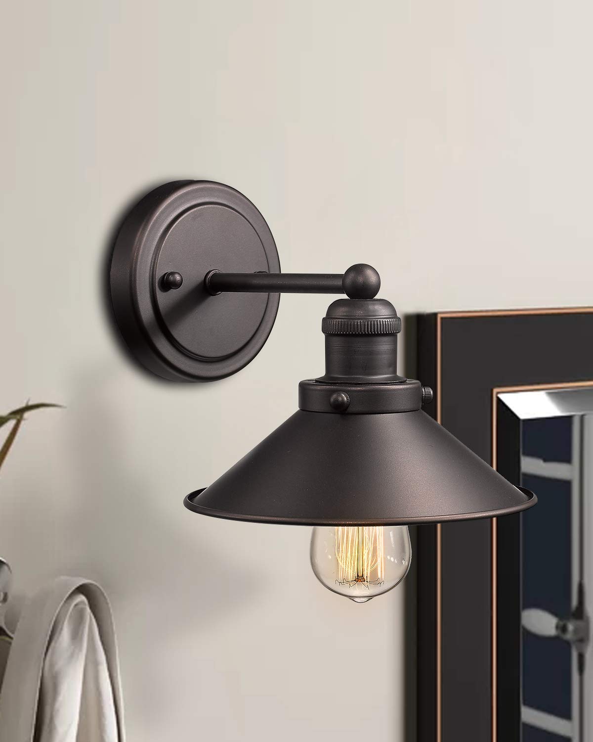 zeyu Bathroom Wall Sconce 2 Pack, Vintage Vanity Lights in Oil