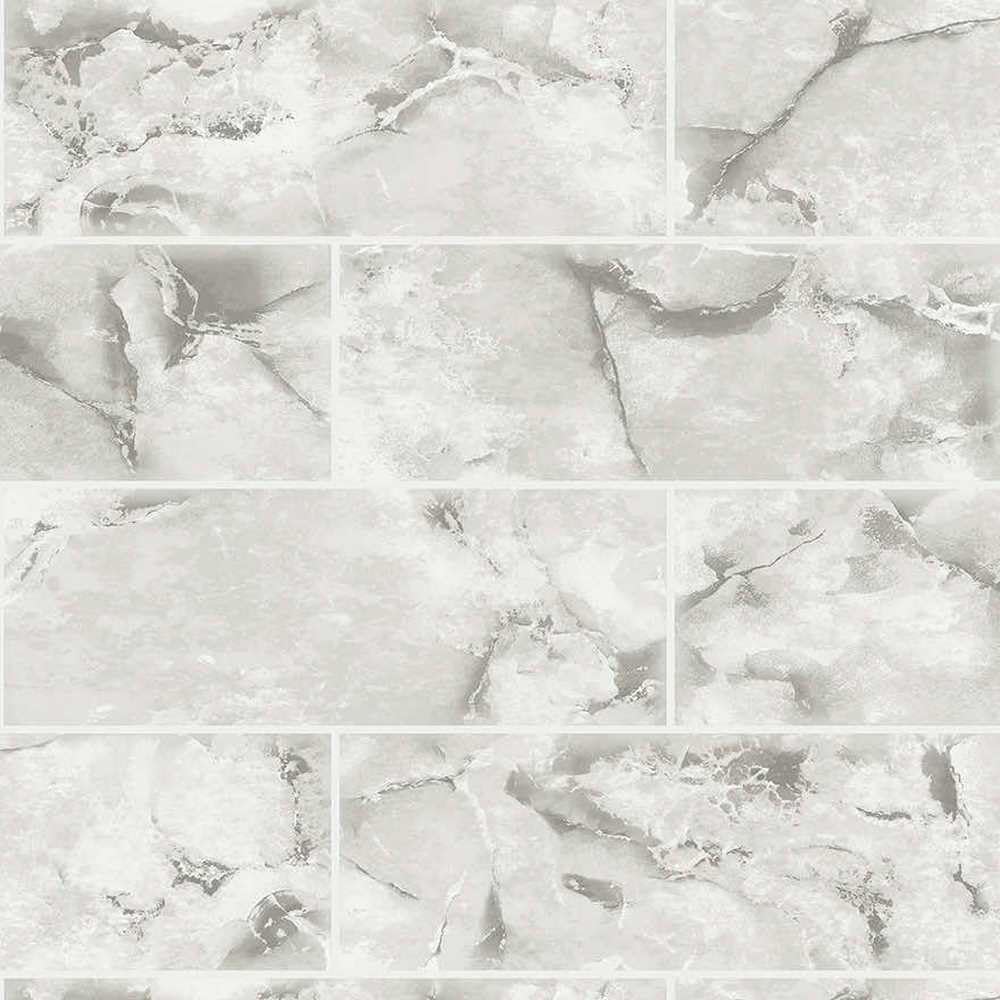 Holden Decor Odeon Marble Tile Dove Wallpaper 89391
