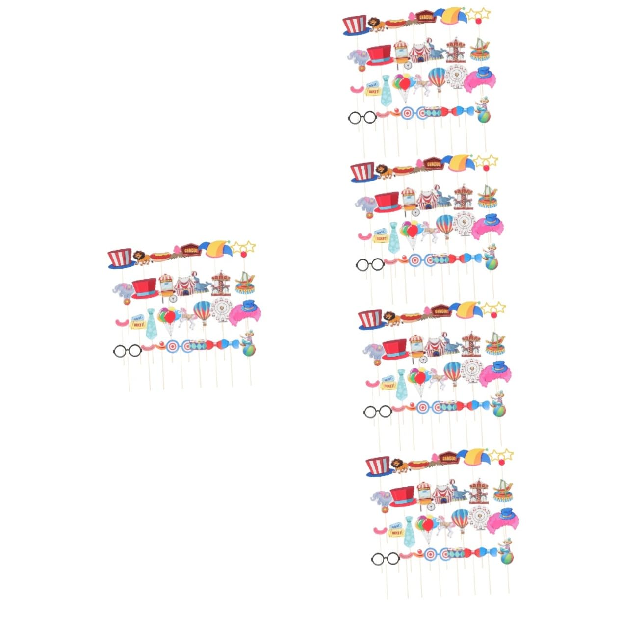 Amosfun 5 Set Oggetti Di Scena Decorativi Per Foto Carrello Delle Caramelle Premi Carnevaleschi Accessori Per Feste Bomboniere Di Carnevale Accessorio Per Feste Di Carnevale 30 Pezzi * 5