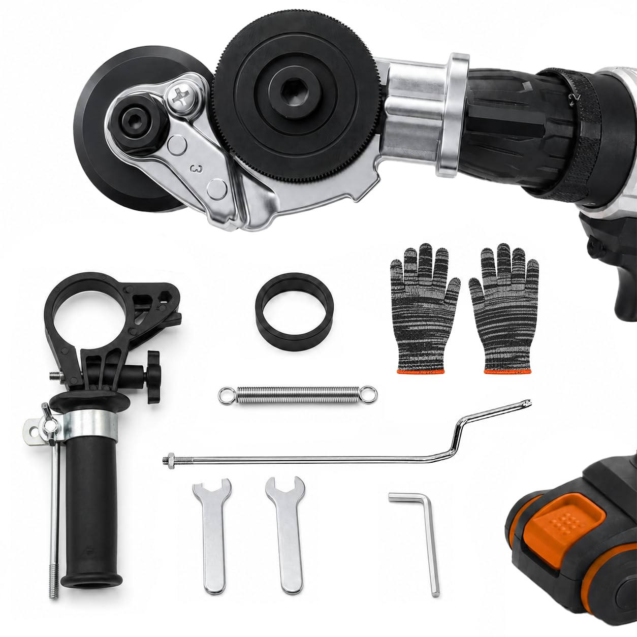 Sheet Metal Cutter for Drill, Nibbler Attachment with Reverse Function