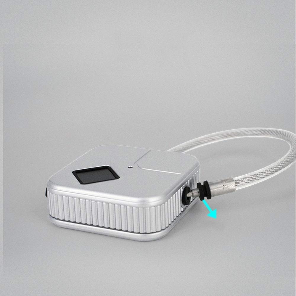 Lucchetto per impronte digitali Smart Touch Lock Metallo impermeabile Antifurto Int Keyless per armadietto palestra, serratura armadietto scuola, zaino, valigia