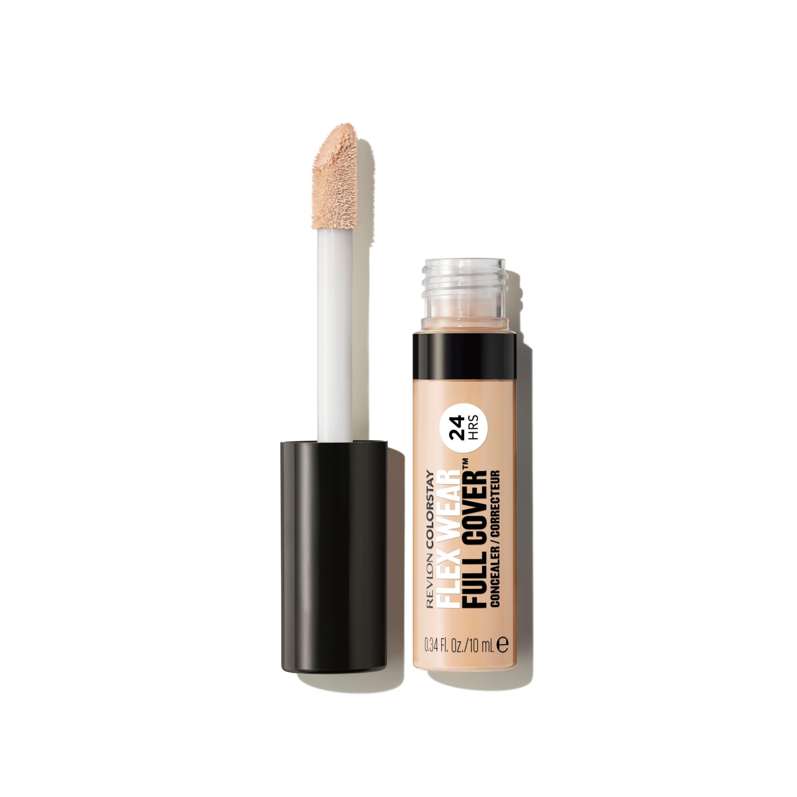 Revlon Colorstay Flex Wear, Full Cover Concealer, Infuso Con Acido Ialuronico & Vitamina E, Flessibile A Lunga Tenuta, 015 Light-image