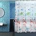 Kalokelvin PEVA 6G Shower Curtain Liner Waterproof with 12 Metal Hooks 72x72 Inches - Underwater World