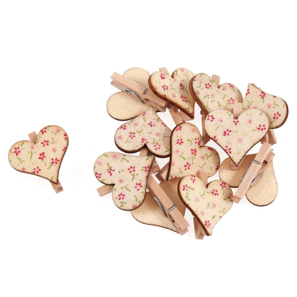 Sehlbach Pegs Heart Floral 12