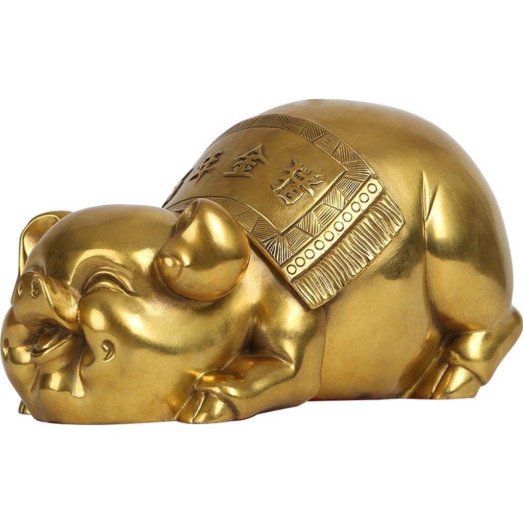 SBCGFY Feng Shui Statue, Feng Shui Pig Statue For Chinese Lunar Year Of Pig Attract Wealth Chinese Zodiac Sculpture Home Decoration Blessing Gift
