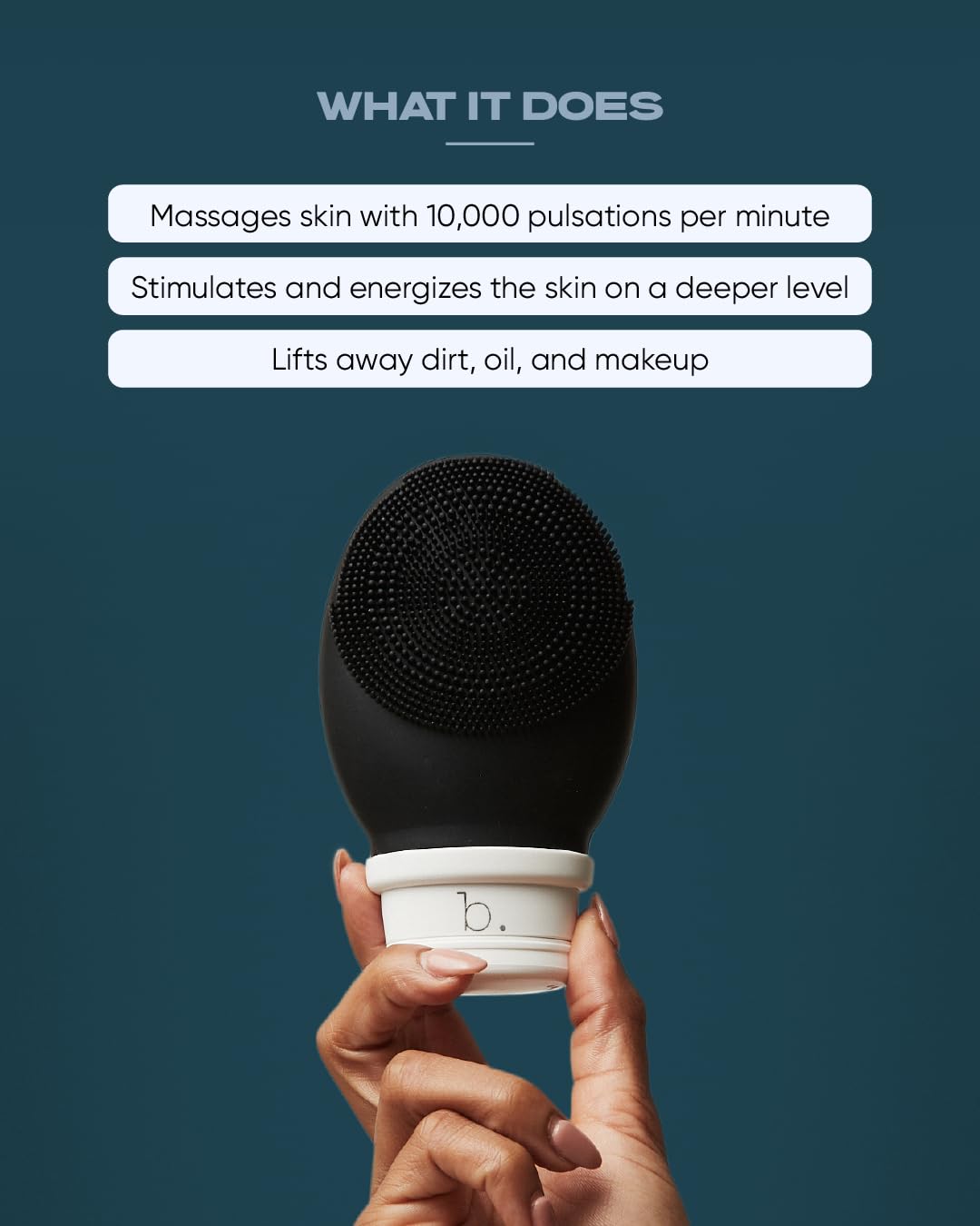 Buttah Skin by Dorion Renaud Buttah Vibe Cleansing Brush with Stand – New & Improved Technology for Deep Cleansing & Gentle Exfoliation - Sonic Pulsating Face Brush - 2-Speed for Men & Women