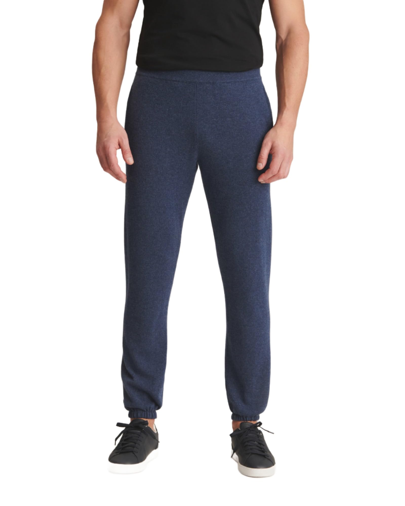 NAADAM Men's Recycled Cashmere Joggers, Heather Denim, Medium
