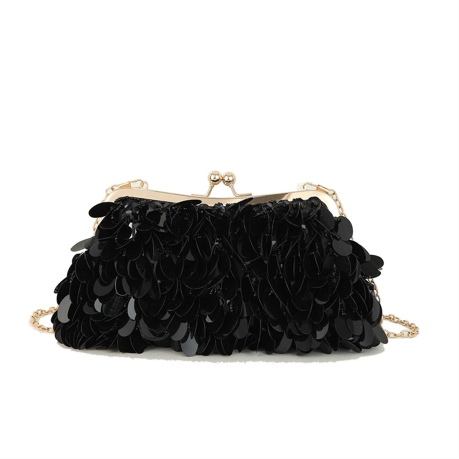 Damen Clutches Abendtaschen für Frauen Handgemachte Pailletten Hand Crossbody Clutch Abendtasche für Hochzeit und Party