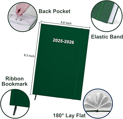 Miniatura 9 de Agenda 2024 - Agenda semanal y mensual 2024, tapa dura, agenda académica 2024 con papel de primera calidad, organizador perfecto, 5.8 x 8.3