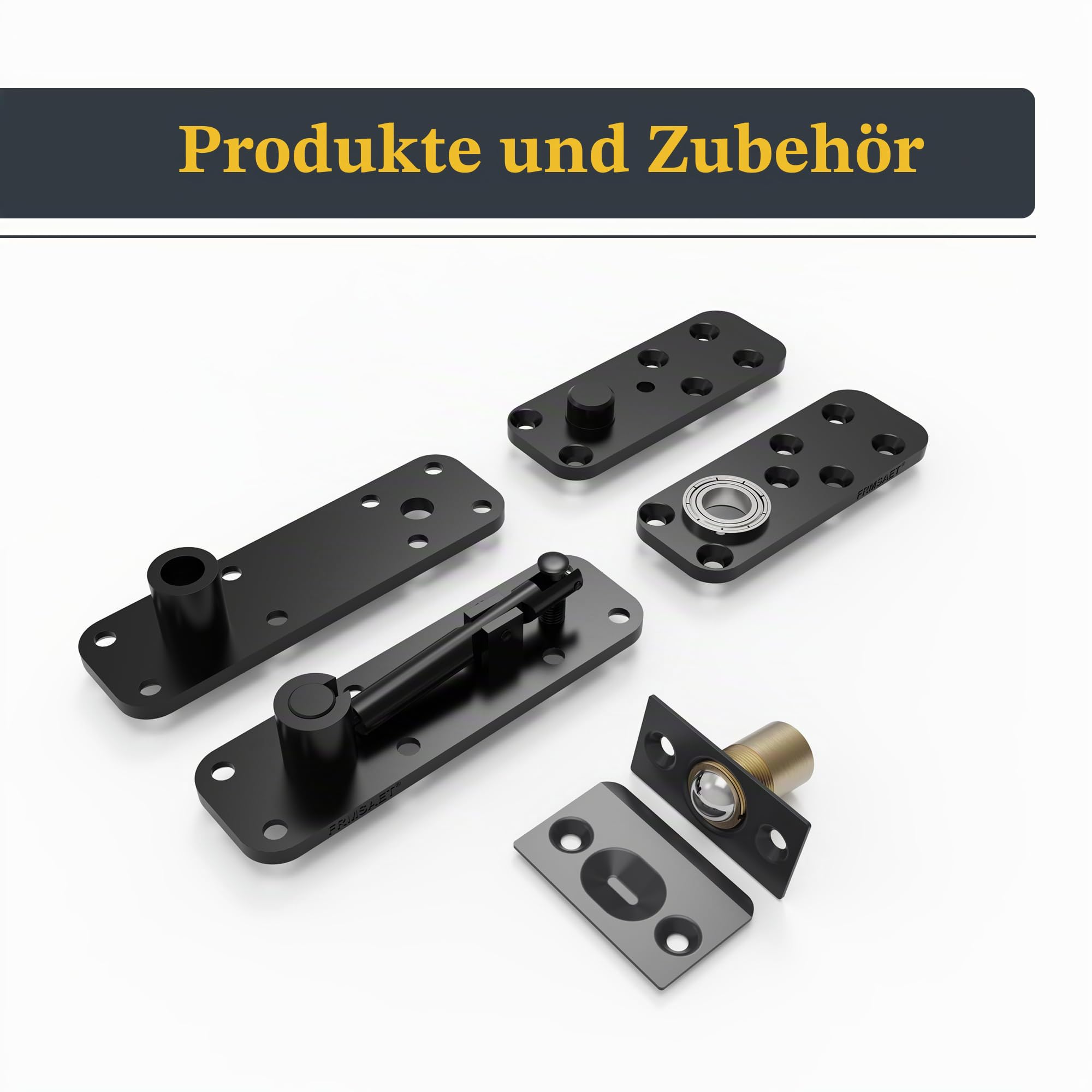 FRMSAET Hochbelastbares Metall-Türscharnier mit verdecktem Drehpunkt-1Stück