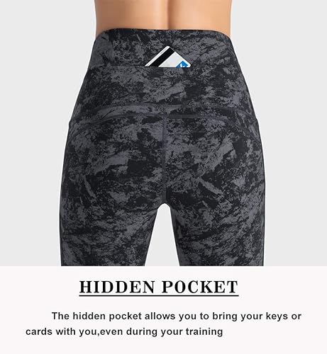 Miniatura 2 de Dragon Fit Pantalones de compresión para yoga, Leggings de entrenamiento Power Stretch con control de abdomen y cintura alta