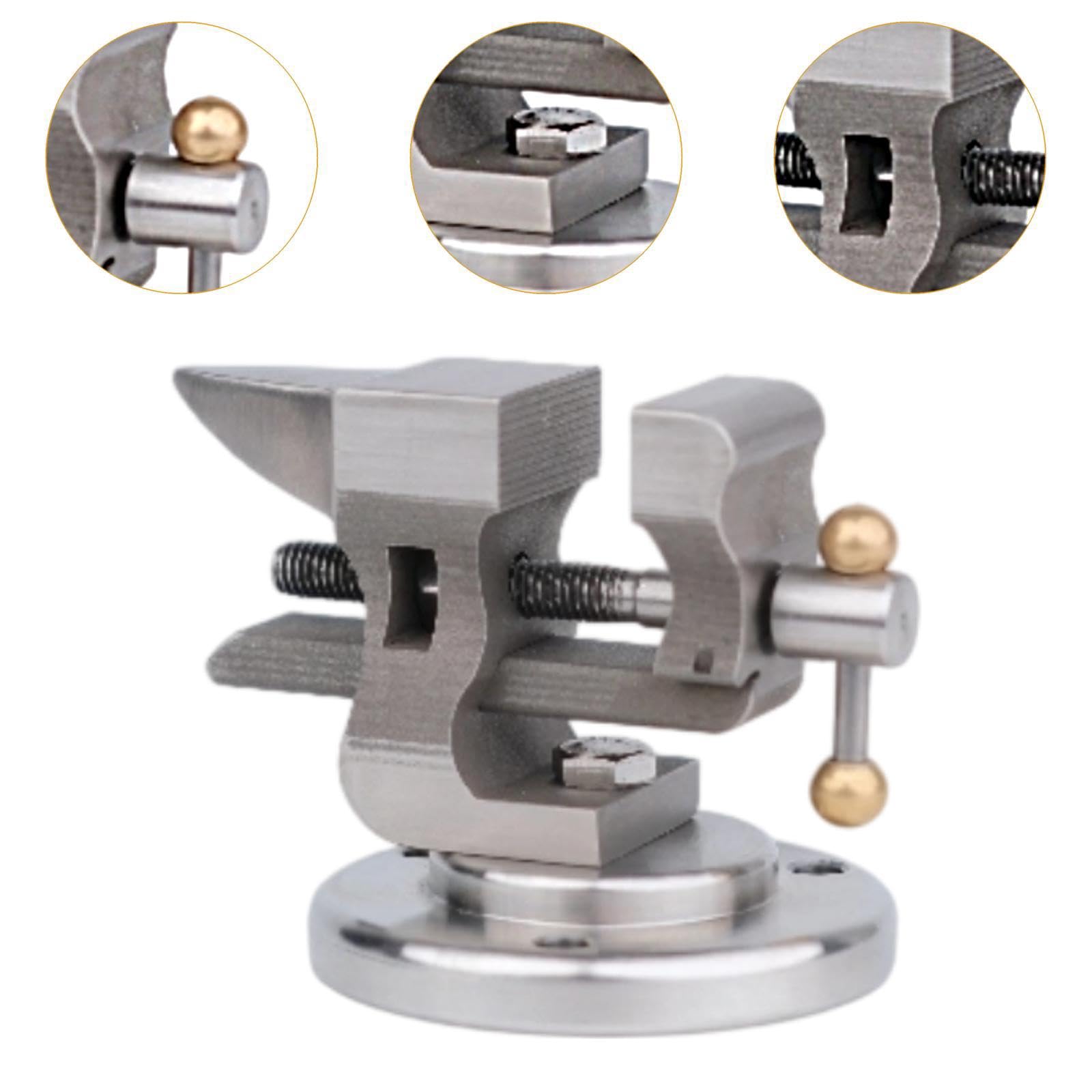 Qianly Mini Morsa Da Banco Leggera con Base per Lavori Fai Da Te, Utensili