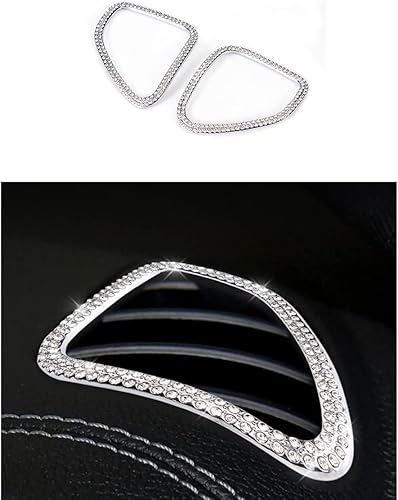 Marco decorativo para parabrisas de coche, accesorios de salida de aire, diamantes de imitación, ajuste para Mercedes Benz Clase A CLA B Clase GLA