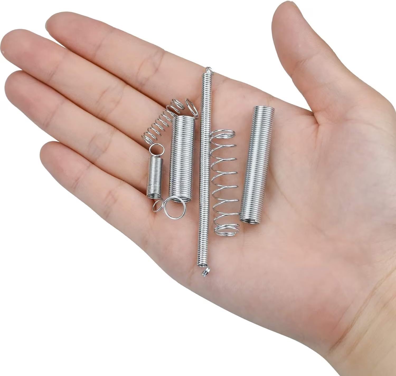 Culinavog Feder Sortiment 200-teilig - Edelstahl Druck- & Zugfedern In Aufbewahrungsbox