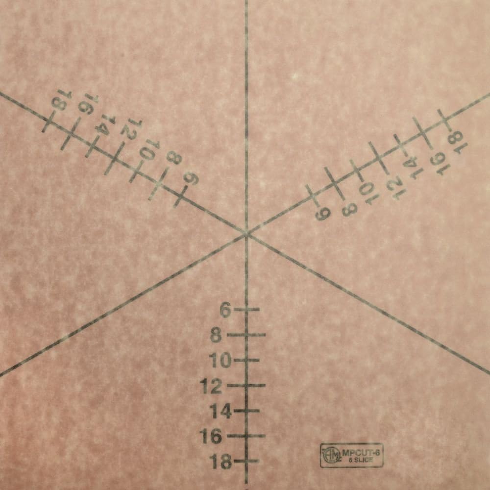 American Metalcraft 6 Slice Pizza Marker (MPCUT6)