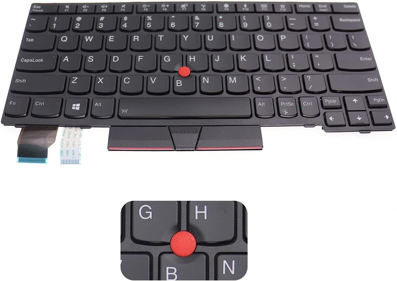 WISTAR Laptop Keyboard Compatible for Lenovo Thinkpad X280 X390 X390 L13 L13 Yoga A285,01YP200 US Layout Non-Backlit (B0D7HWVQ7C) Amazon Price History, Amazon Price Tracker