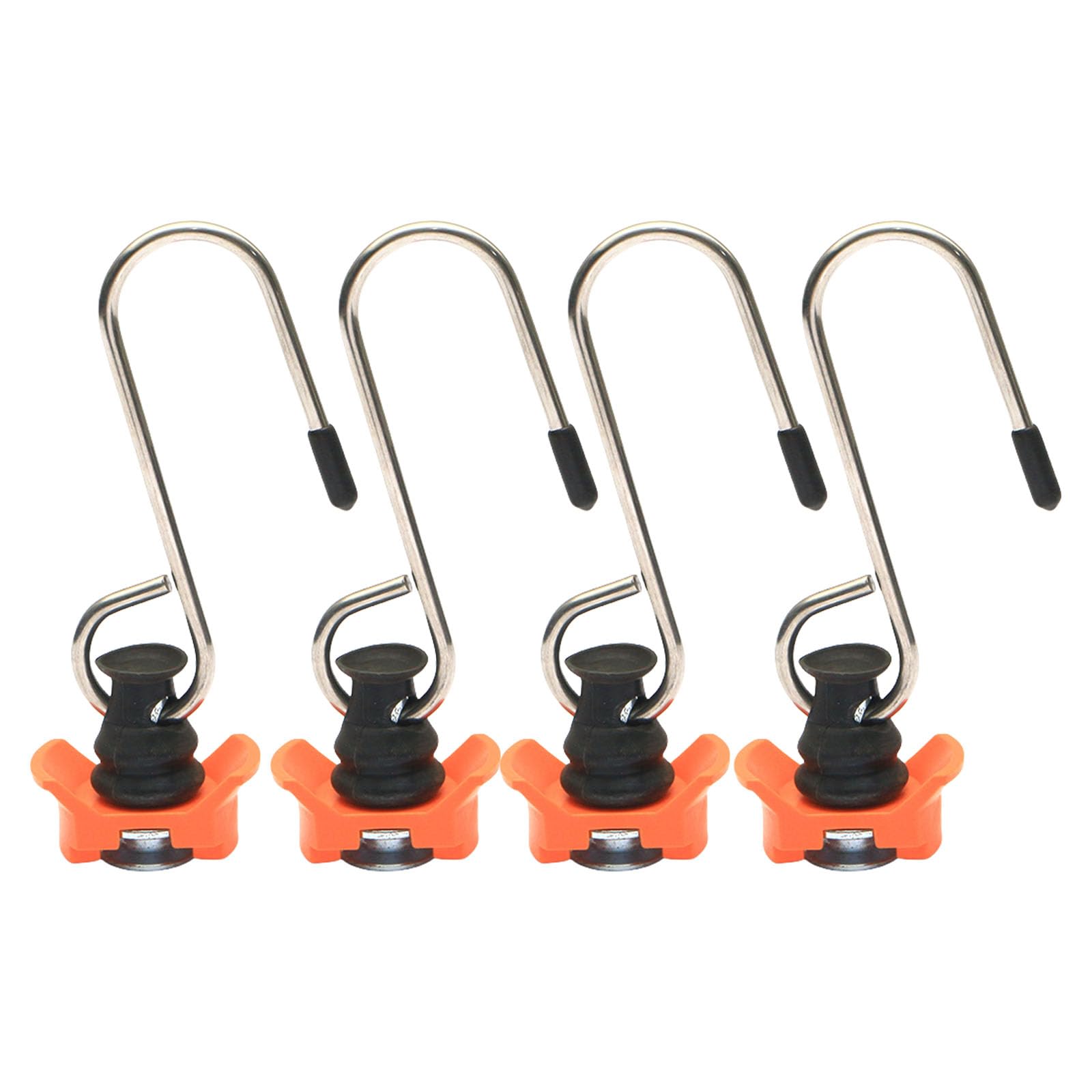 Msioytog 4pcs Heavy Duty Airline Rails Hooks Tie Downs Accessories for Motorhomes Campers Secure Hauling Easy Install Cargo Hooks Motorhomes Campers Anchors Points