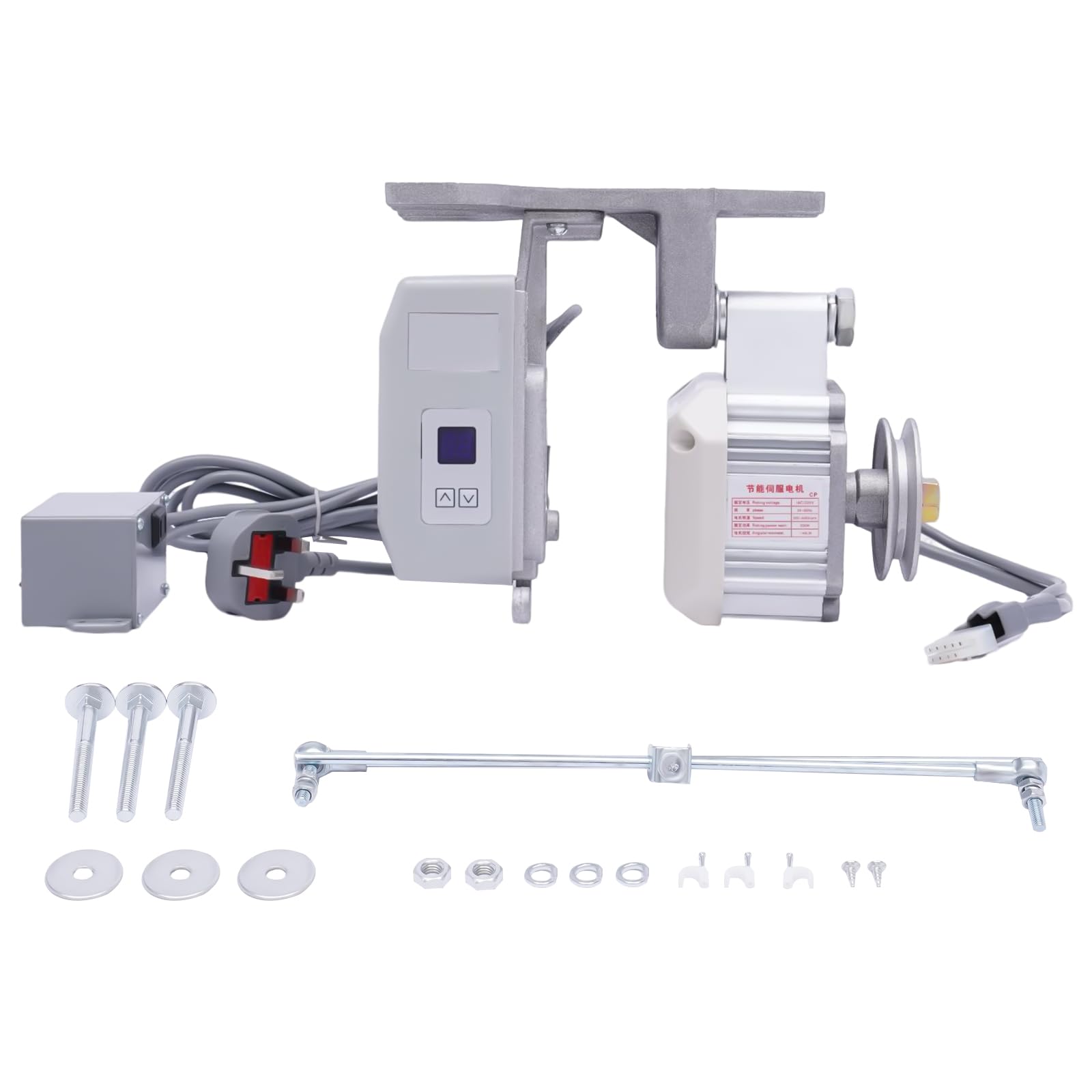 Industrial Sewing Machine Servo Motor, 550W 200-6000Rpm Servo Motor Sewing Machine, Brushless Saving Silent Motor with LED Display and Pure Copper Coil
