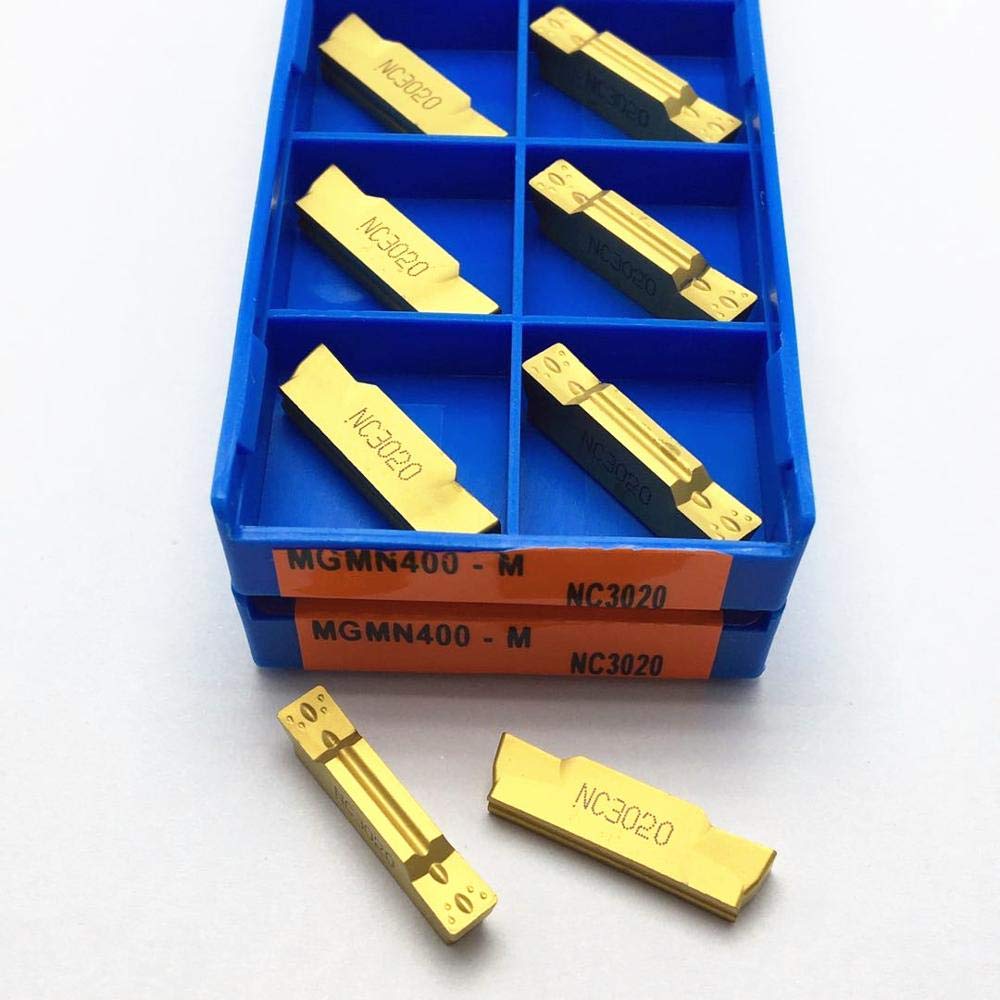 Herramientas de torneado, 10 piezas cortadores insertos herramienta de ranurado MGMN150 MGMN200 MGMN300 MGMN400 NC3020 NC3030 PC9030 Korloy herramienta de torneado de metal de carburo ranurado y ranur