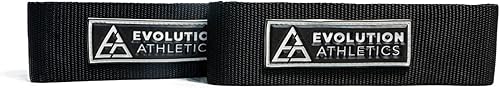 Evolution Athletics - Envolturas y correas para levantamiento de pesas, levantamiento de potencia, entrenamiento de fuerza