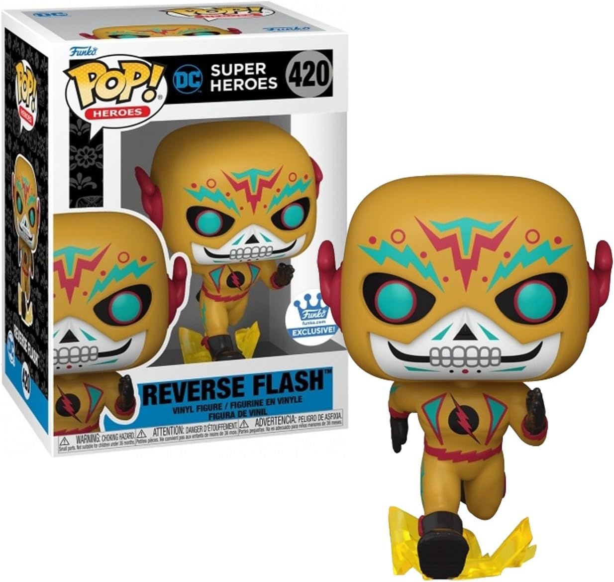Funko Pop! DC Super Heroes: Dia De Los DC - Reverse Flash Shop Exclusive