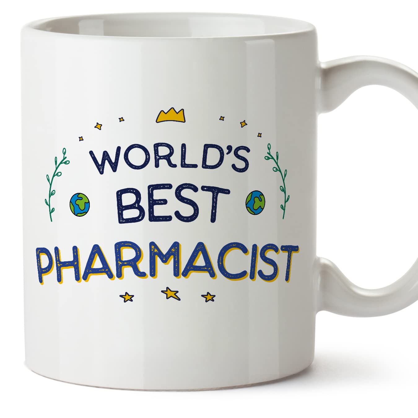 MUGFFINS Pharmacist Mug - in English - World's Best - Funny Gift for Colleagues - Ceramic 11oz Mug — image 1