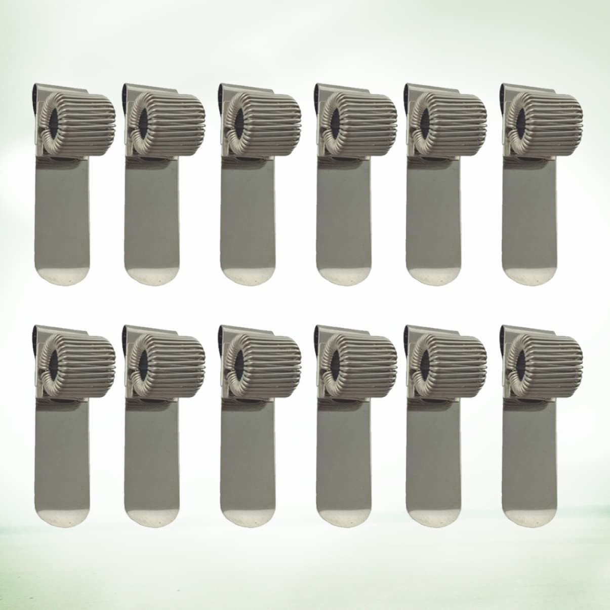 jojofuny 2 set Portapenne Con Clip A Molla Portapenne Materiale Scolastico In Metallo Cancelleria Per Ufficio 12 pezzi * 2