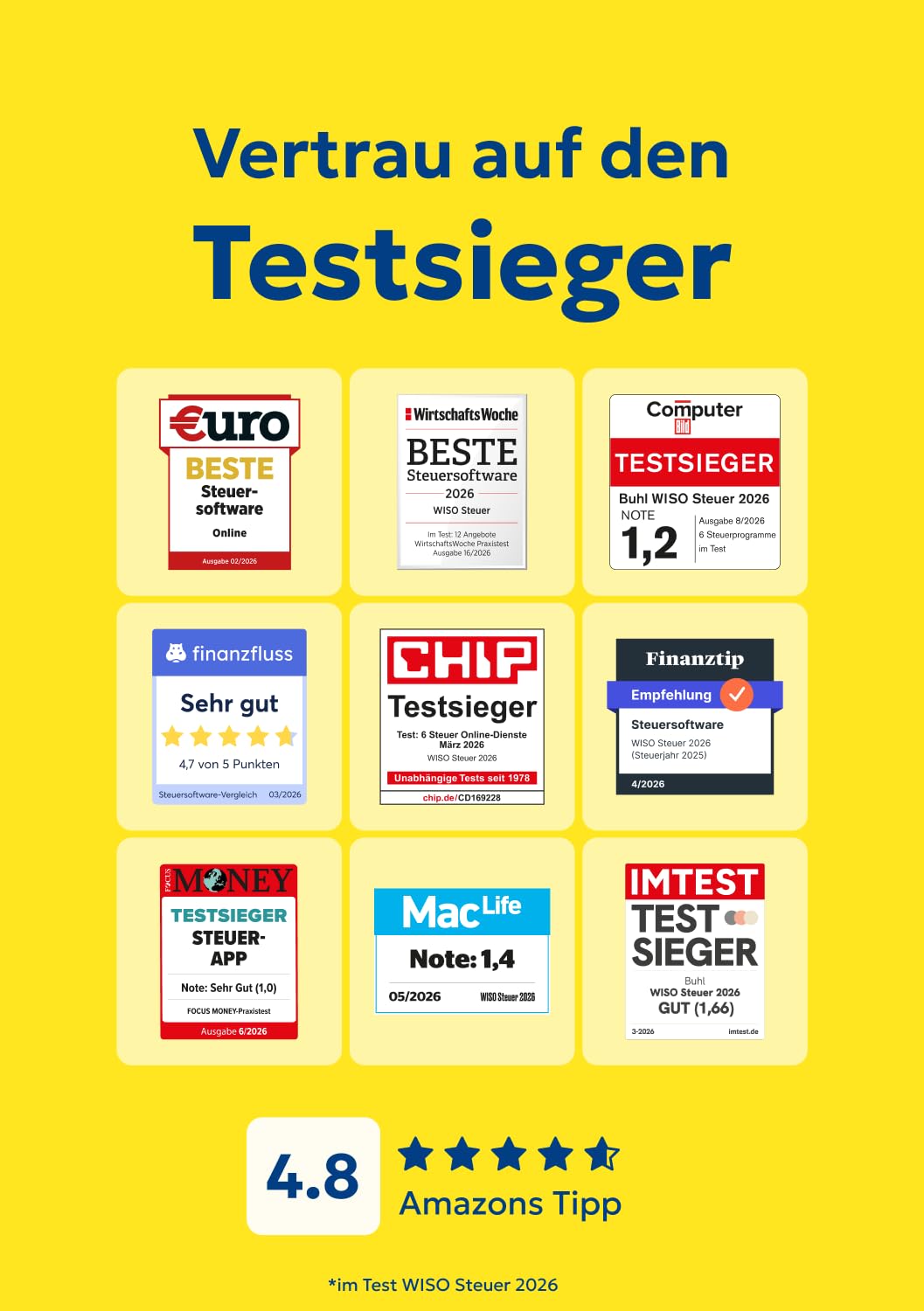 WISO Steuer 2026 (für Steuerjahr 2025) Für Windows, Mac, Smartphones und Tablets | Digitaler Download - 3