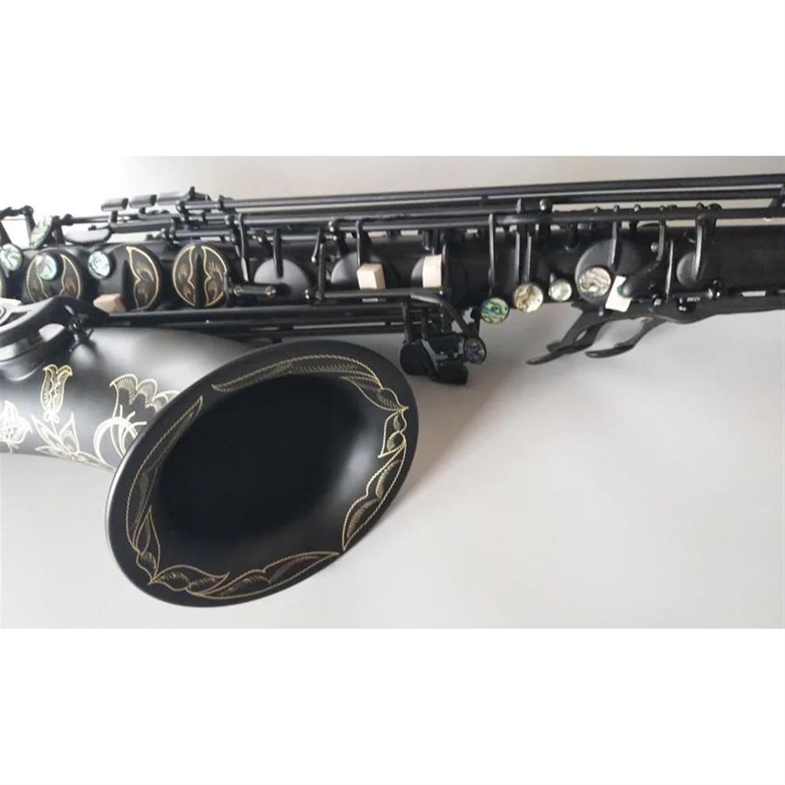 Professionale Sassofono Sassofono Tenore Strumento Musicale Professionale Che Suona Il Sax Tenore Nero Opaco