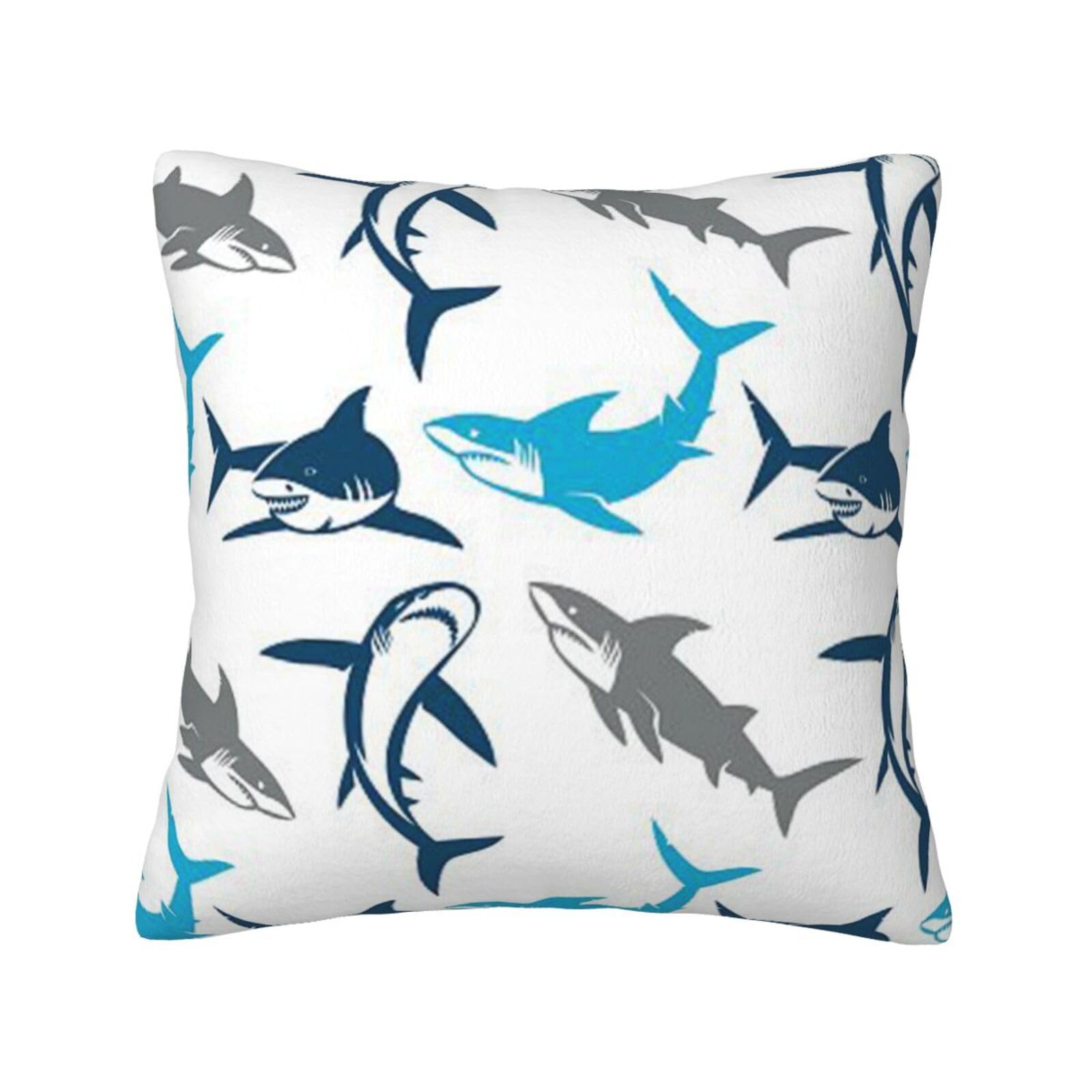 YFSGDLBN Sharks printed Velvet pillowcase decorative Cushion Cover