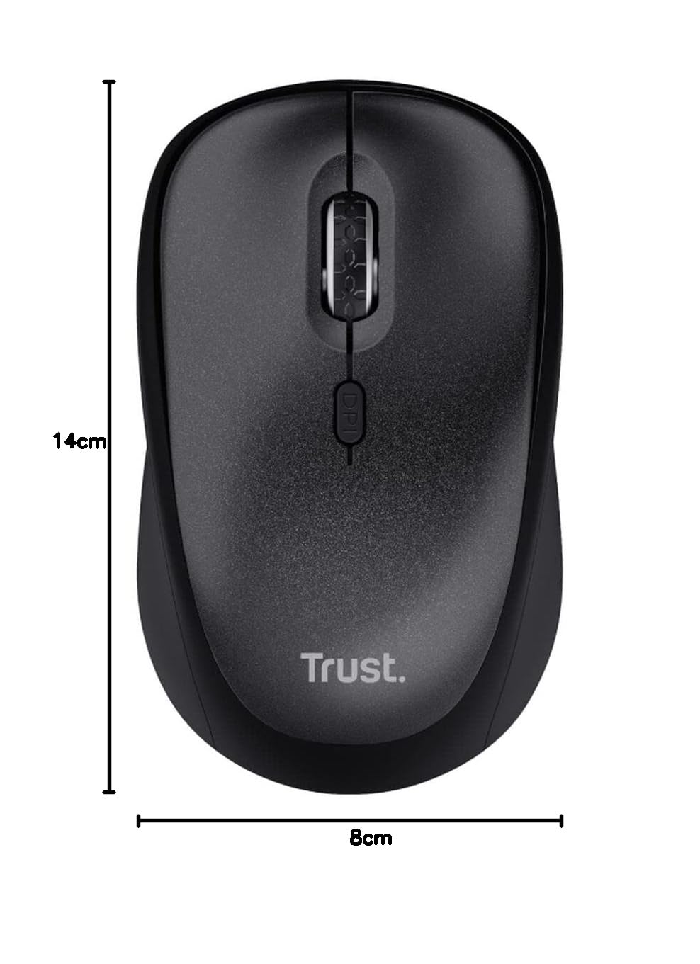 Trust TM-200 mouse ottico wireless compatto, nero - 23635 Trust TM-200 mouse ottico wireless compatto, nero - 23635