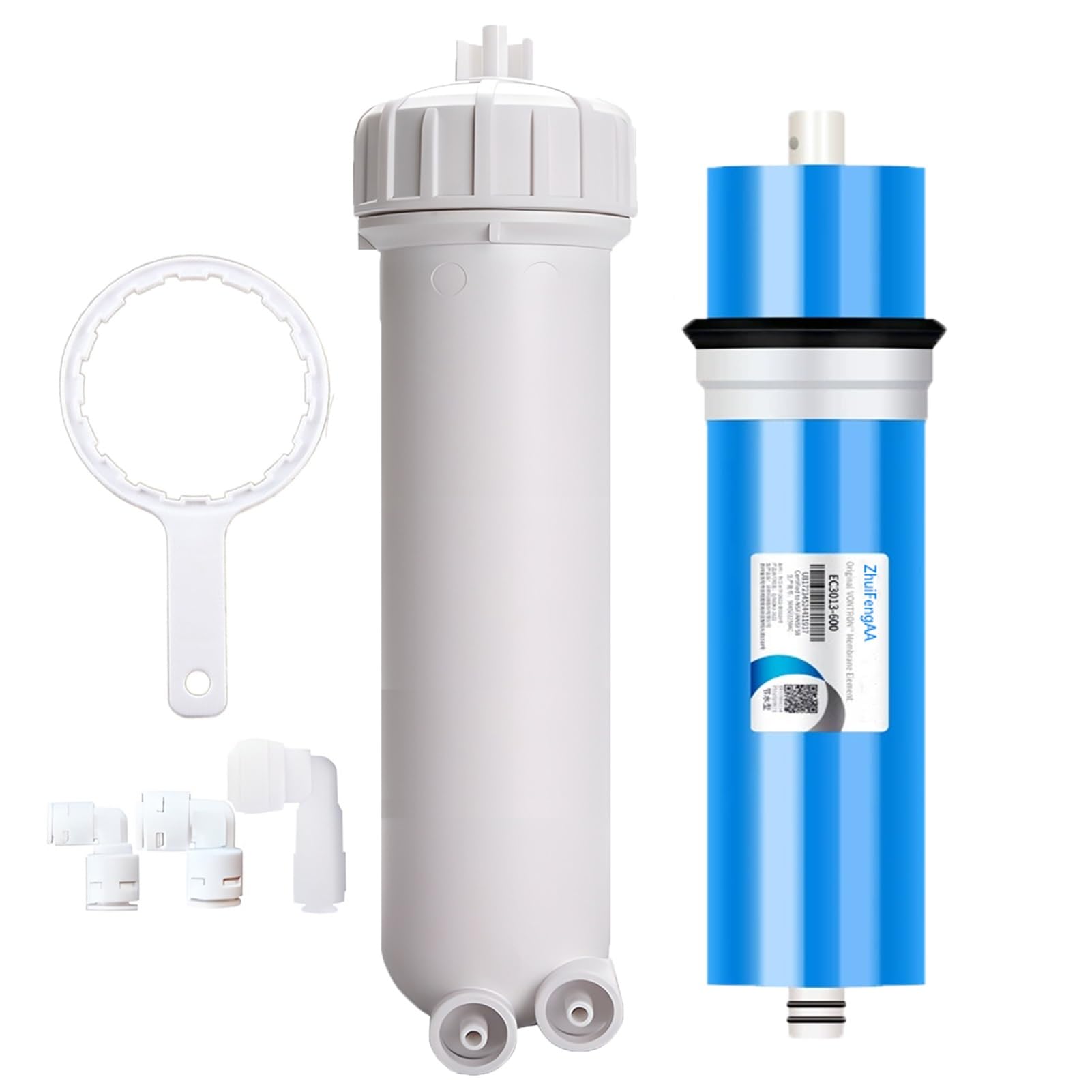 Filtre à membrane d'osmose inverse 3013-600 GPD et boîtier de rechange sous évier