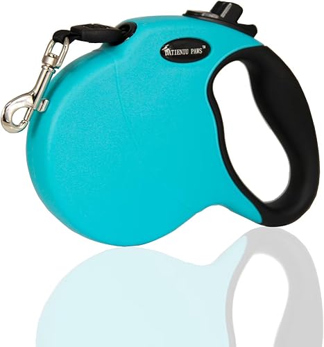 Miniatura 9 de Correa retráctil para perro, manos libres, longitud ajustable de 16 pies con bloqueo de seguridad, cinturón de nailon duradero para perros pequeños,