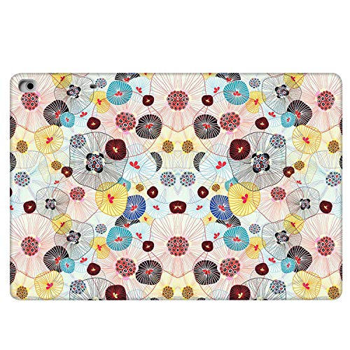 Image of DuraSafe Cases for iPad Air 5th 4th 6th 11th [ Air 11 /6 2024 /5 2022 /4 2020 ] A2588 A2316 MYFQ2HN /A MYFN2HN /A MYFQ2HN /A UltraSlim Printed Smart PU Leather Flip Folio Book Cover - Yarn Flowers