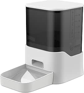 DOGNESS 11L Automatic Dog Feeder for Large Breed, Programmable Pet Food Dispenser With Portion Control, 5000 mAh Battery and Plug-in Power (White) asin的图片