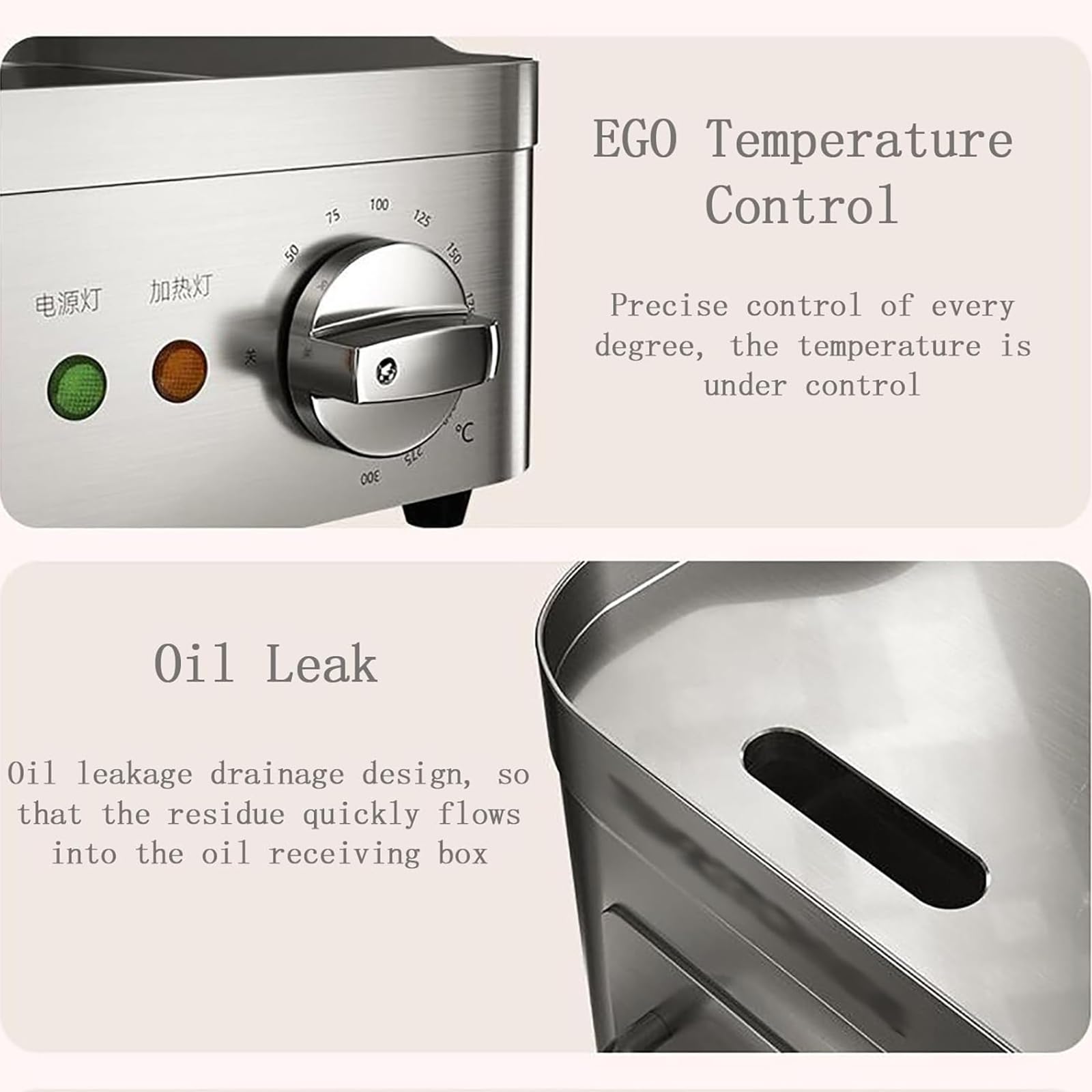 Piastra Elettrica Griglia 13,7", Griglia da Banco Elettrica Commerciale, Griglie Piane in Acciaio Inox Antiaderenti per Cucina Ristorante con Controllo della Temperatura Regolabile 2000W 220V