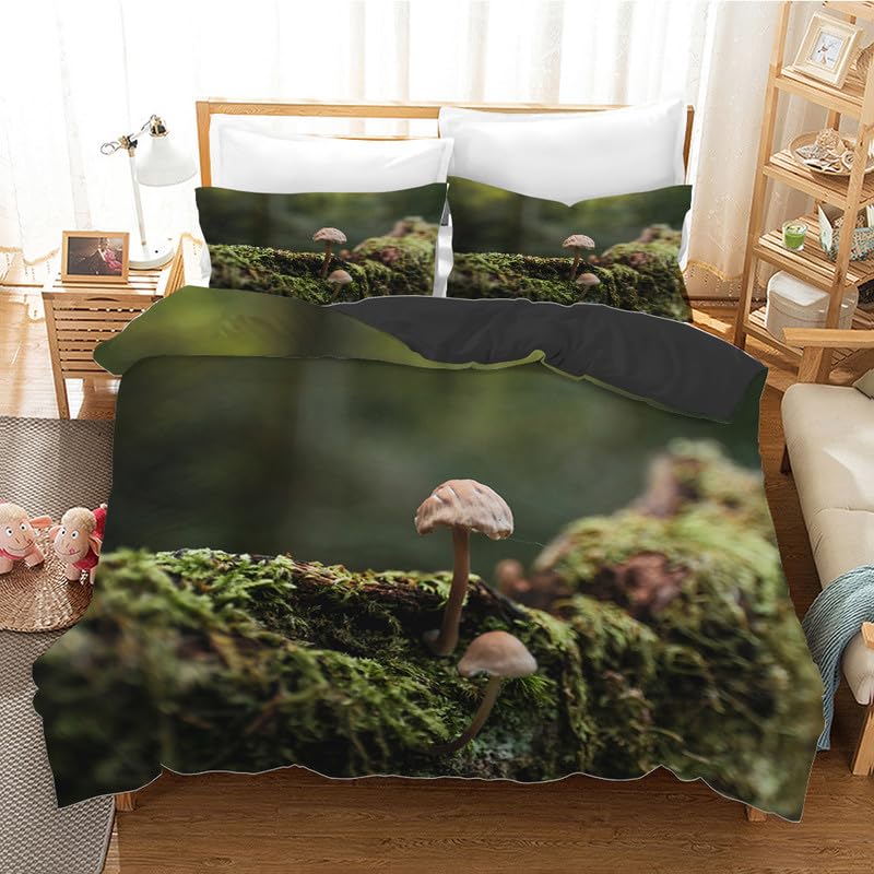 Housse de couette 240 x 260 microfibre parure de lit verte