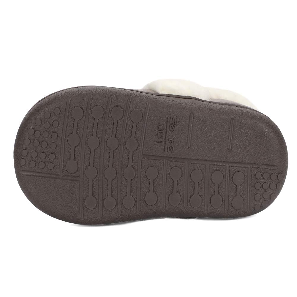 LACOFIA Zapatillas de Casa Invierno para Niñas Pantuflas de Cálido Antideslizante de Memory Foam para Niños